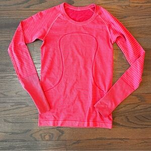 Lululemon Run Swiftly Tech Long Sleeve Crew Neck Pink Size 6